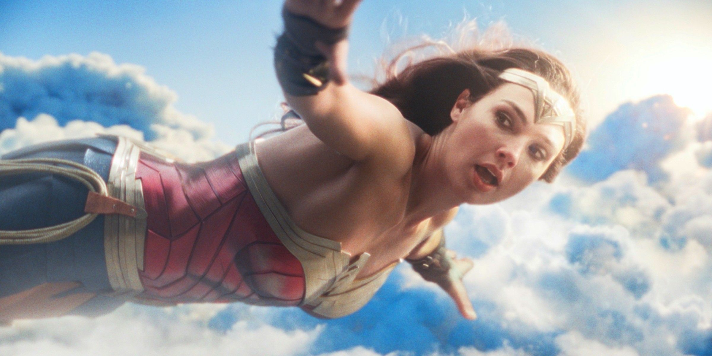 Gal Gadot's Diana flying in Wonder Woman 1984