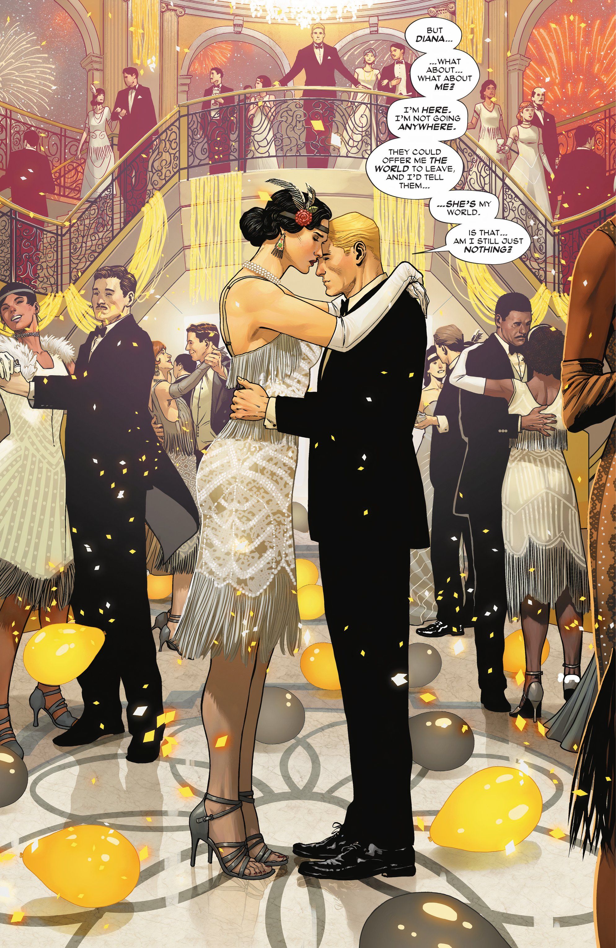 Vestido melindroso da Mulher Maravilha # 9 com Steve Trevor