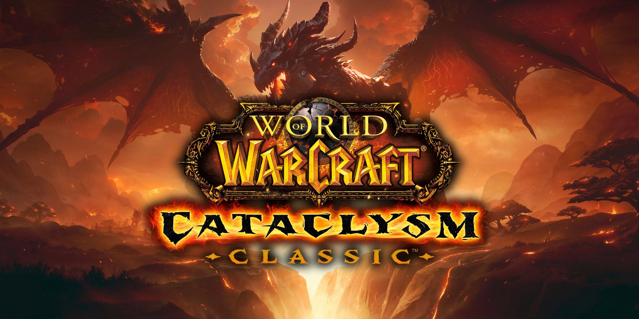 WoW Cataclysm Classic Logo and Deathwing