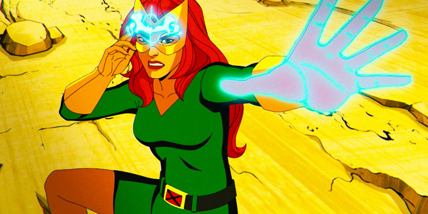 Jean Grey usando seus poderes telecinéticos em X-Men '97, temporada 1, episódio 9