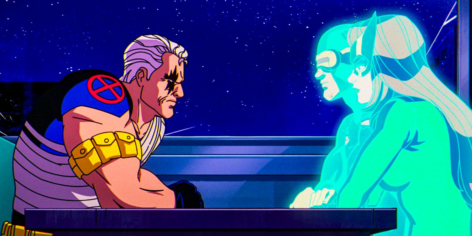 Scott and Jean use the latter's psychic powers to say goodbye to Cable, who is given the gift of looking into his father's eyes in X-Men '97 season 1 episode 10