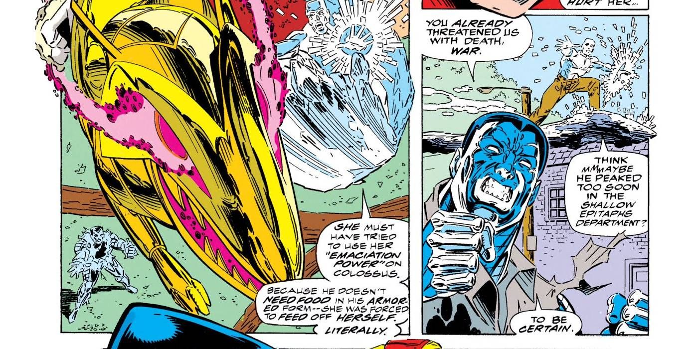 X-Men comic Colossus makes Famine starve to death