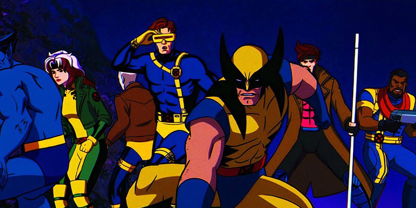 X-Men team fighting together in X-Men '97