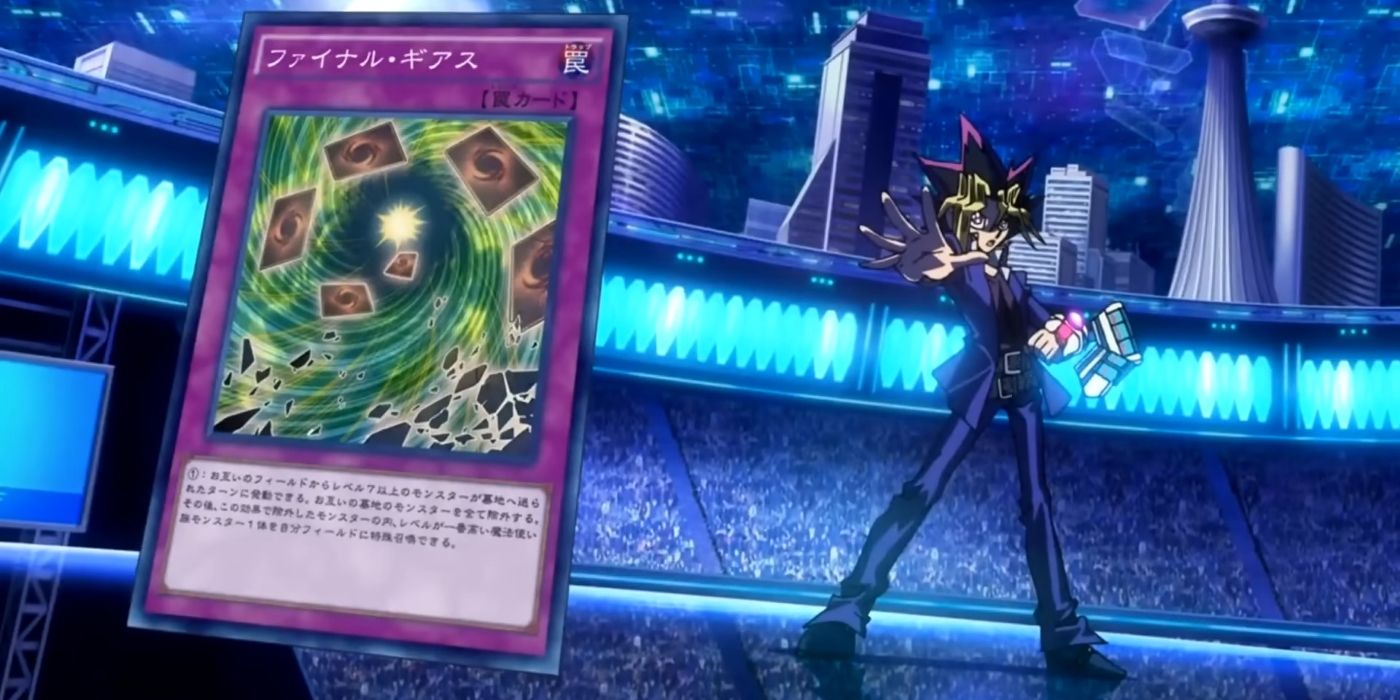 Yugi usa Final Geas para negar a invocação de Kaiba e vencer o duelo