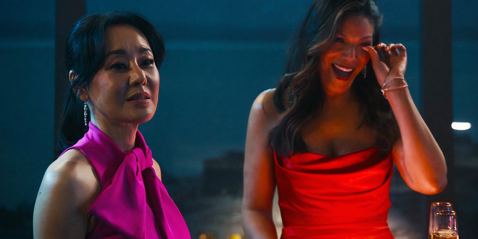 Yunjin Kim as Jinny and Merle Dandridge as Natasha Ross in Station 19 season 7 episode 8