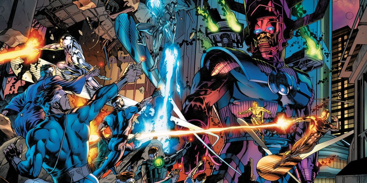 The Council of Reeds fighting Galactus.