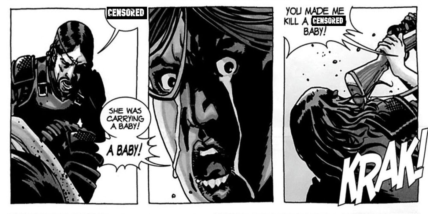 One of the Governor's soldiers in The Walking Dead angrily screaming at him for making her 