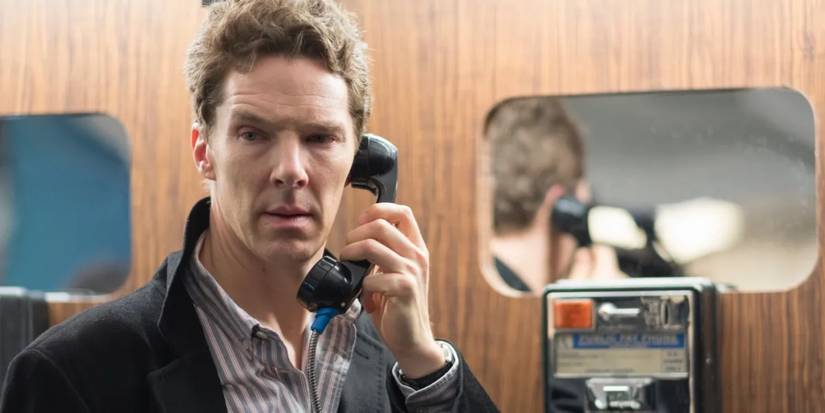Benedict Cumberbatch in Patrick Melrose on the phone