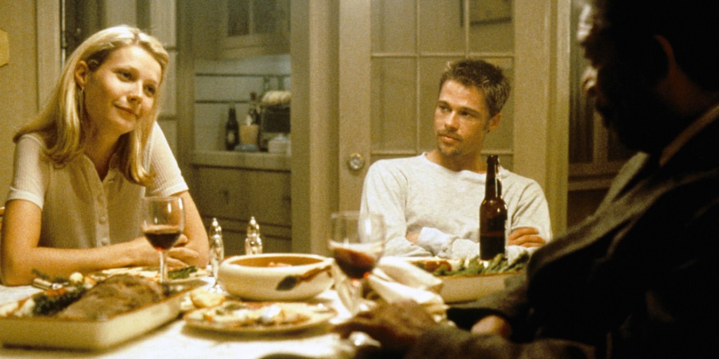 Gwyneth Paltrow and Brad Pitt in Seven