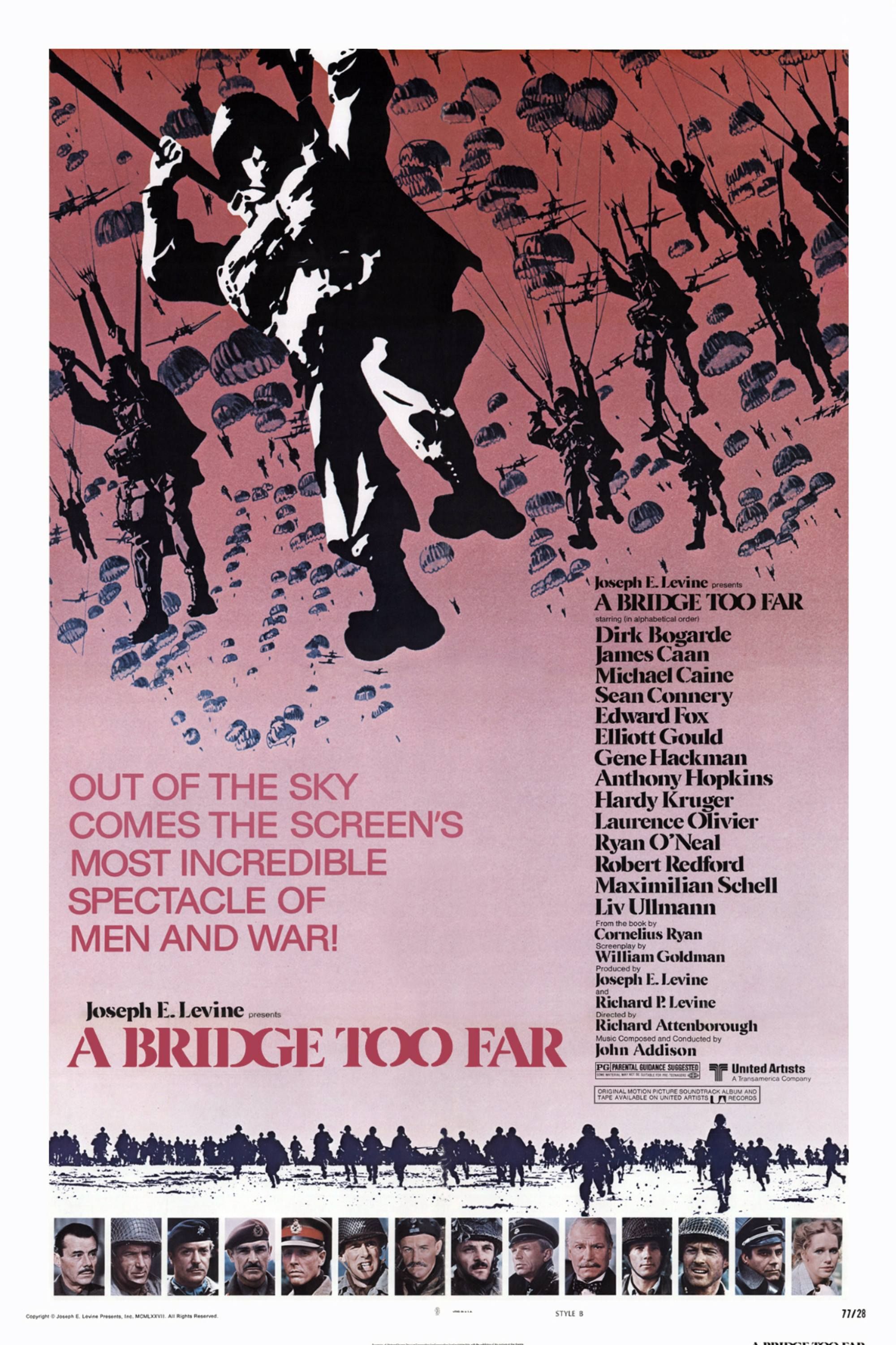 The Bridge at Arnhem (1977) - Poster - Soldiers falling from the sky