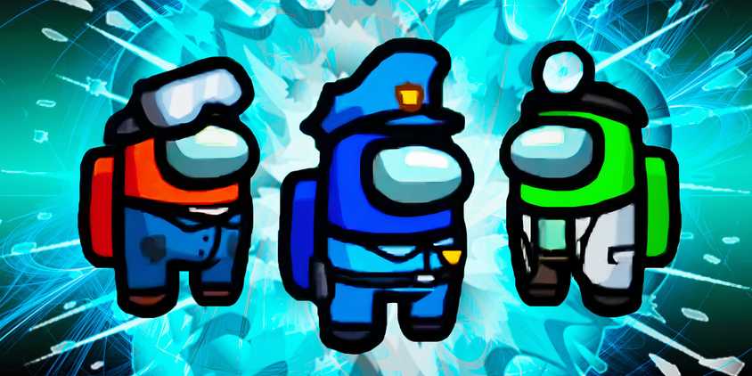 A Bunch of Among Us Characters and Extra Roles Mod in Among Us