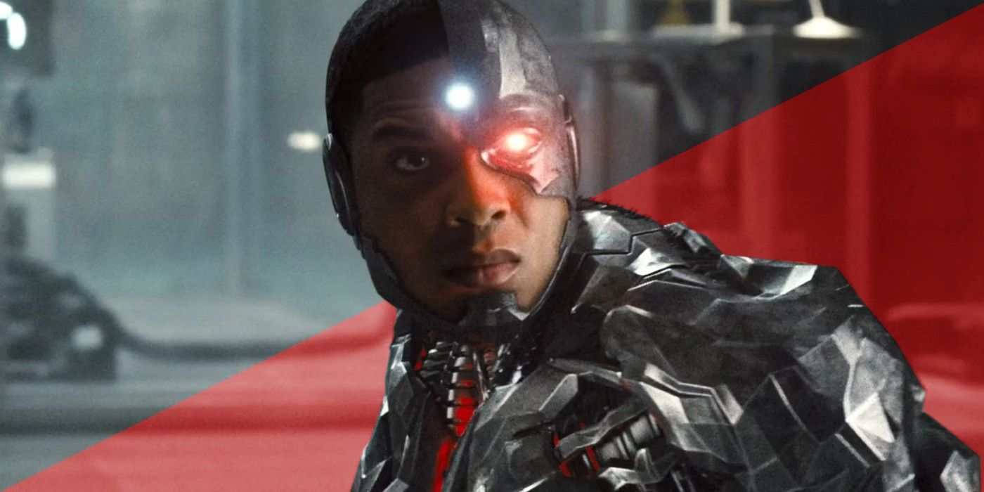 A stylized image of Cyborg from the DCEU's Justice League