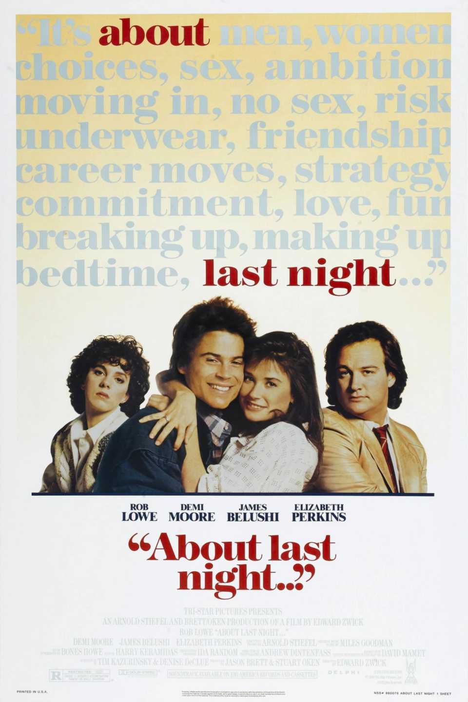 About Last Night (1986) - Poster