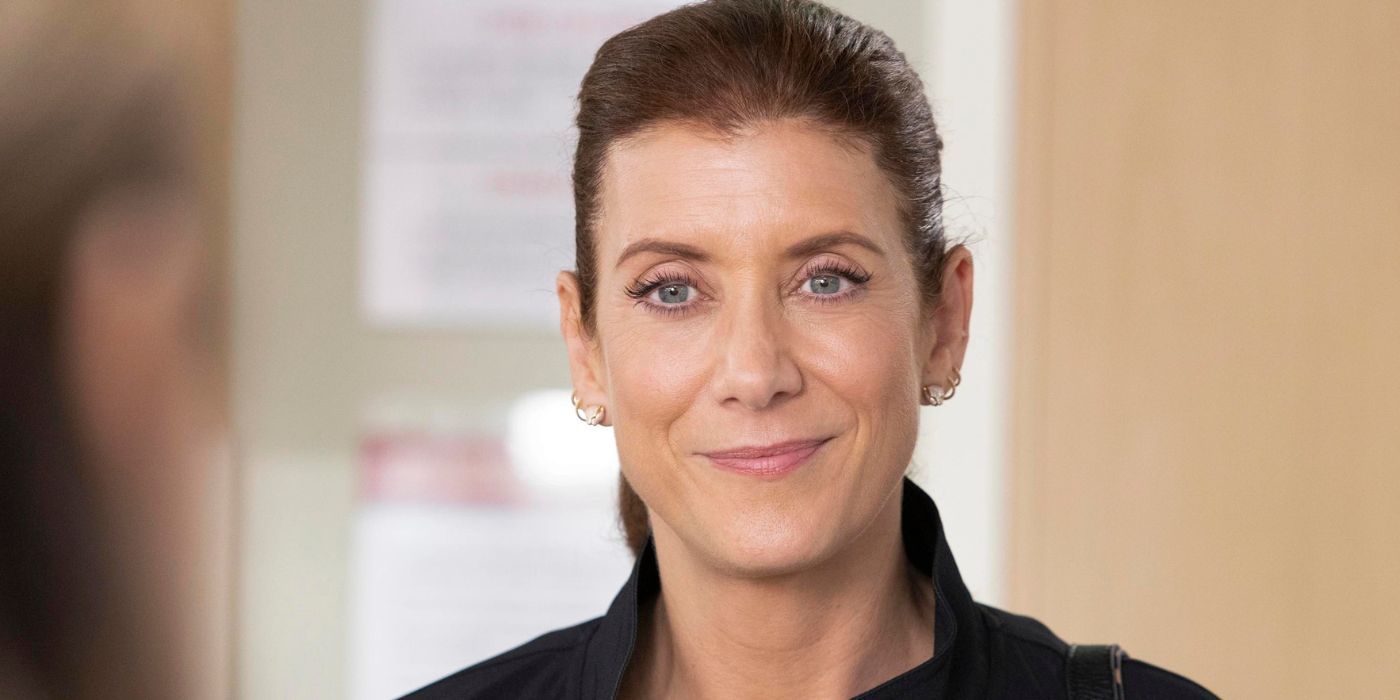 Addison Montgomery (Kate Walsh) smiles during a guest appearance on Grey's Anatomy season 19