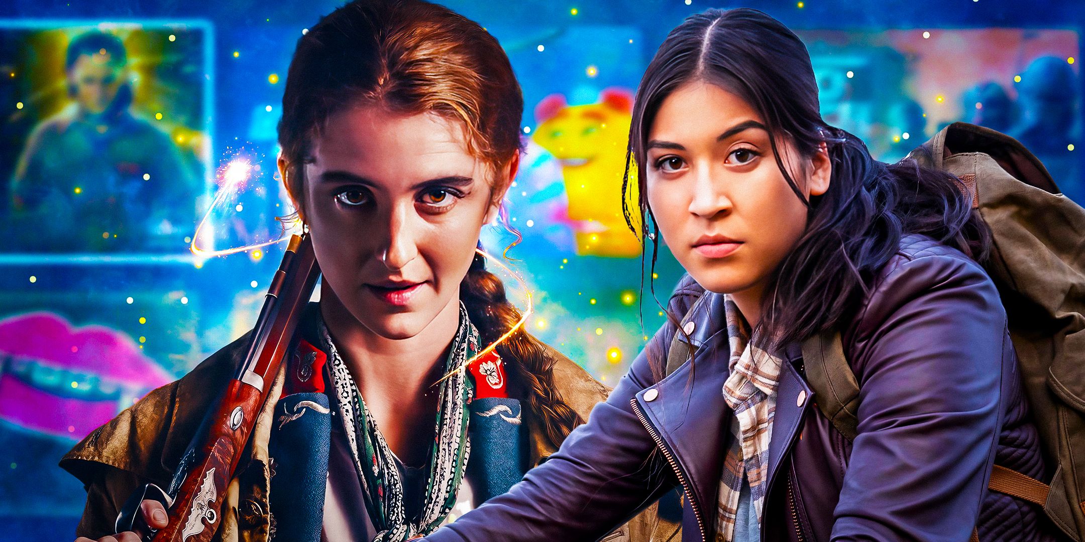 Alaqua Cox as Maya Lopez from Echo and Louisa Harland as Nell Jackson from Renegade Nell