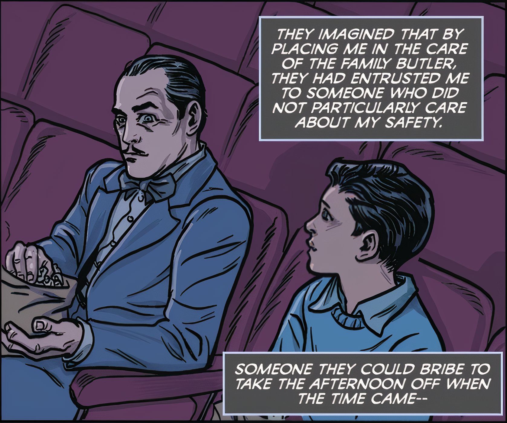 Alfred and Bruce in the joint film DC