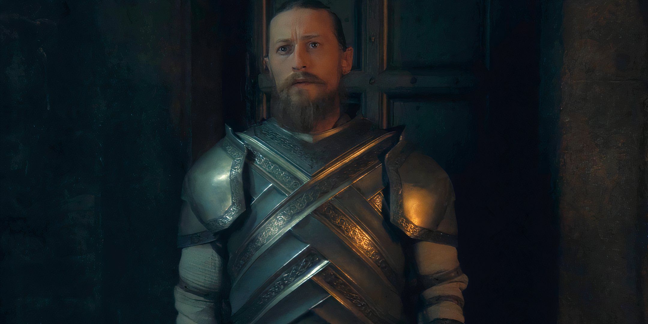 Arryk Cargyll in armor pretending to be Erryk in House of the Dragon season 2