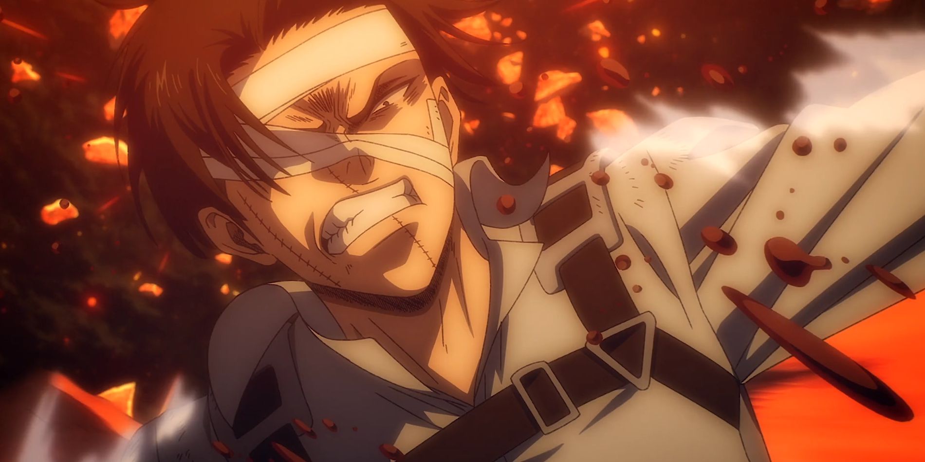 Attack on Titan best episodes Levi helping with the killshot in special 2