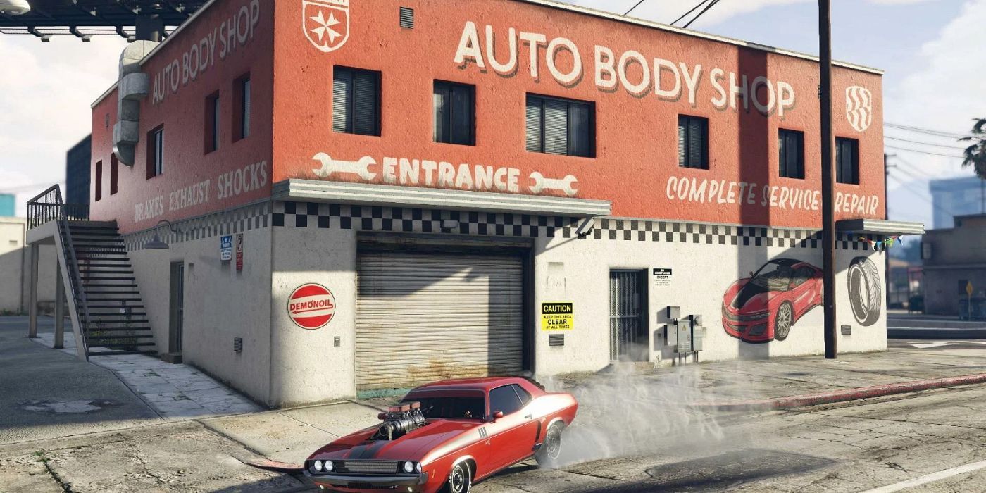 Loja de automóveis em GTA Online.