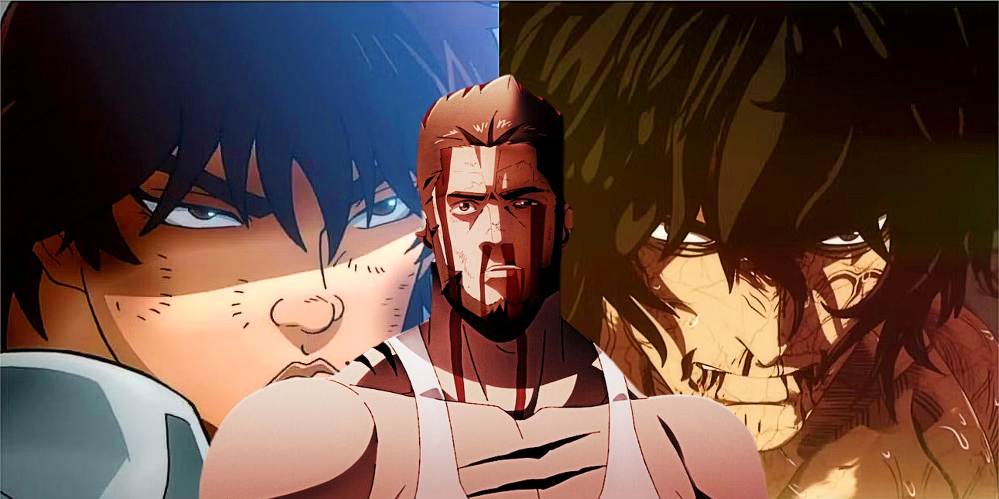 Baki Hanma, OhmaTokita,and Juzo Fujimaki are three dangerous men 