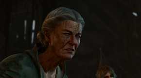 The elderly woman Auntie Ethel scowling in Baldur's Gate 3.