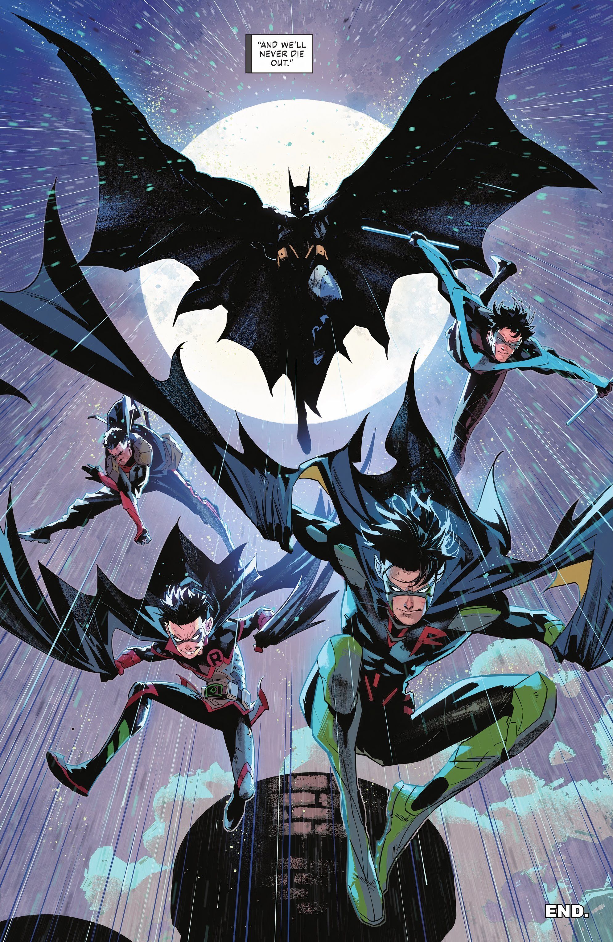 Batman and His Teammates Together DC