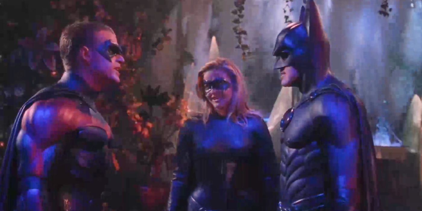Batman Robin e Batgirl em Batman & Robin