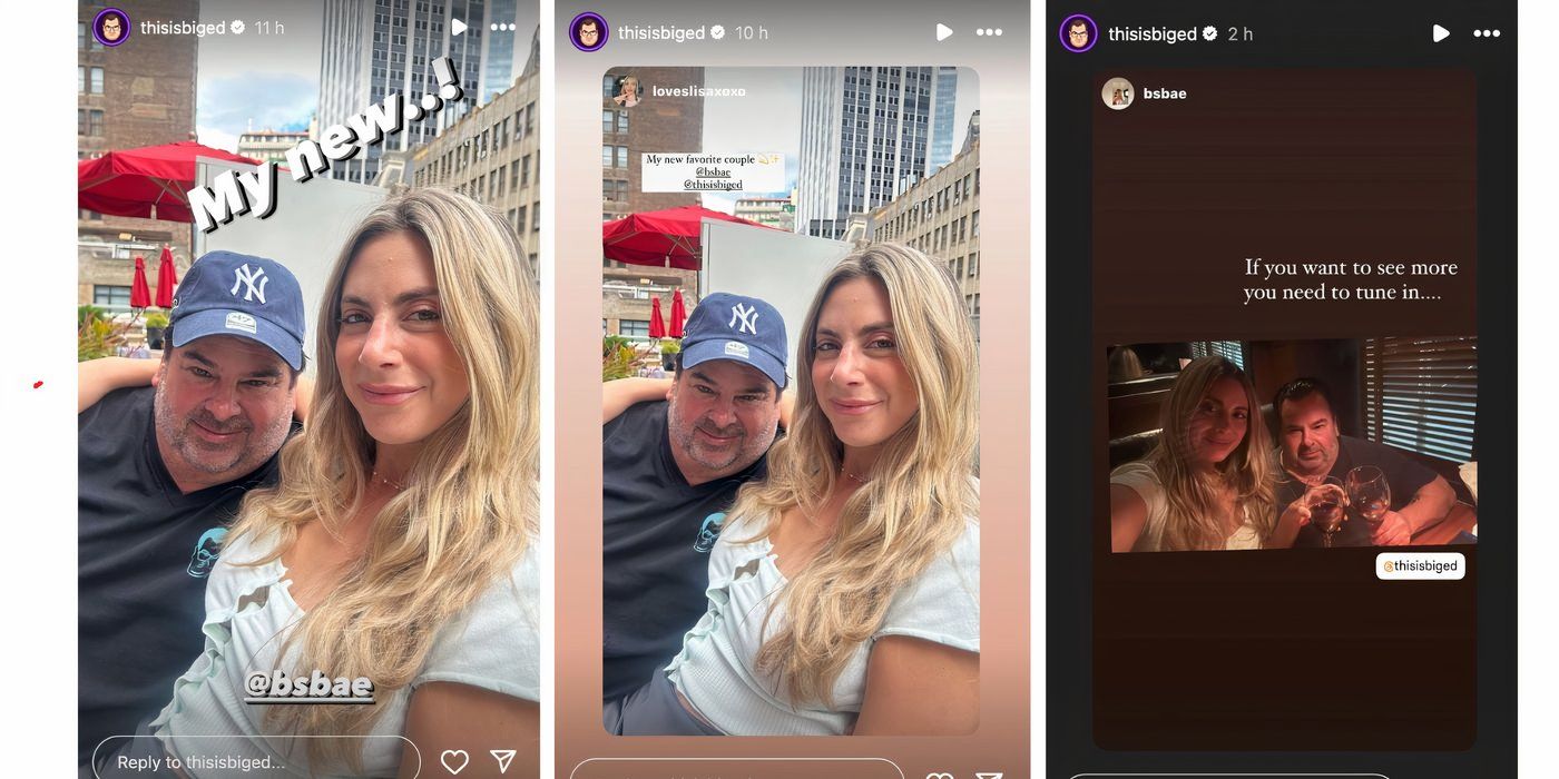 Big Ed Brown In 90 Day Fiance with mystery blonde woman on his Instagram stories