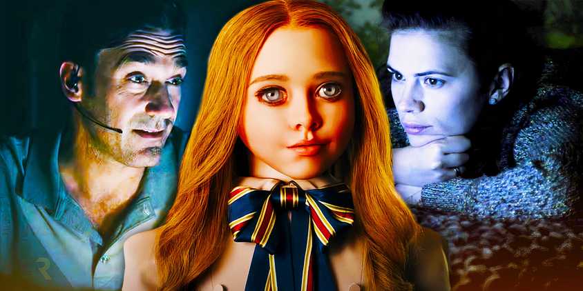 Black Mirror White Christmas M3GAN doll and Martha from Be Right Back