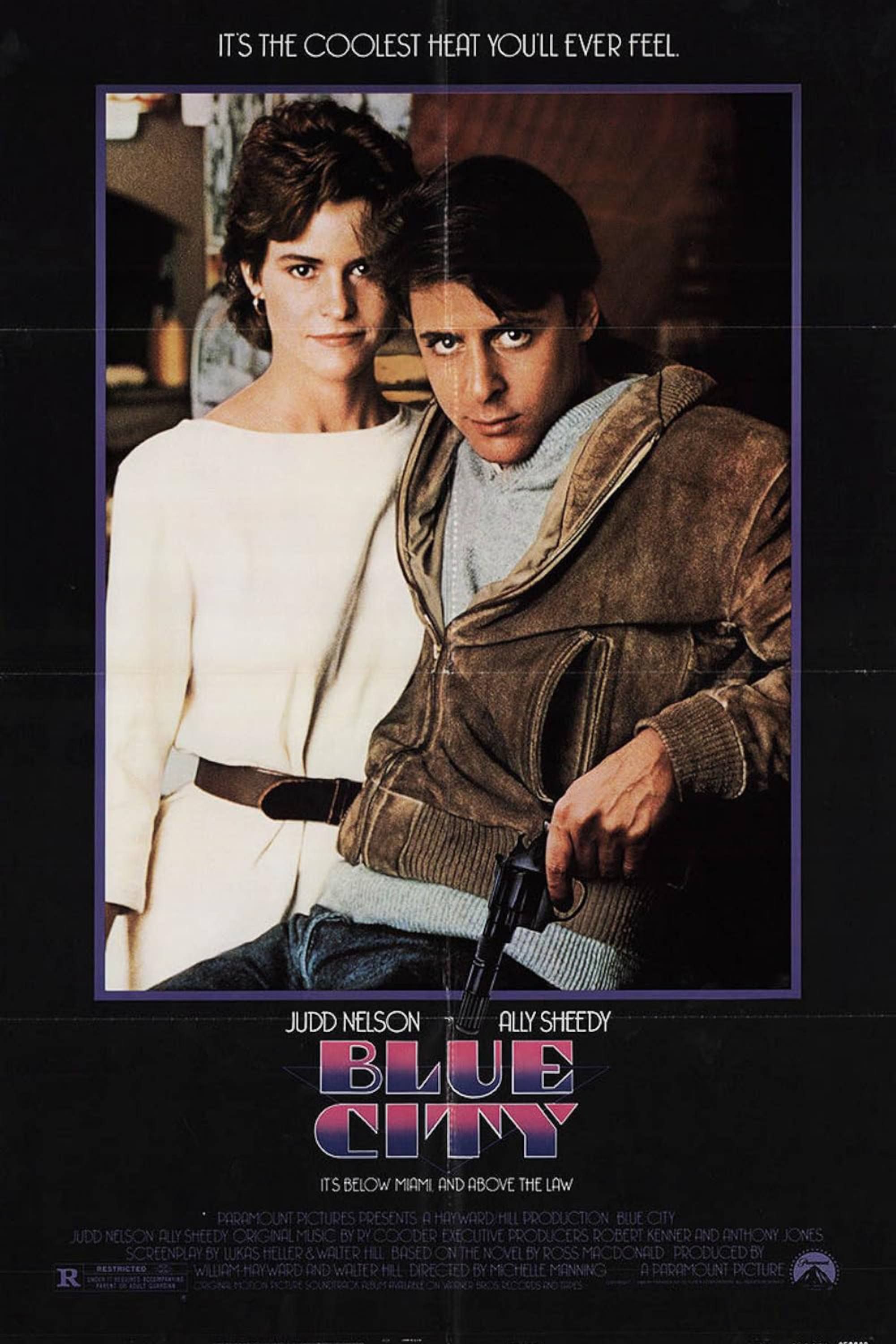 Blue City (1986) - Poster - Judd Nelson &amp; Aly Sheedy