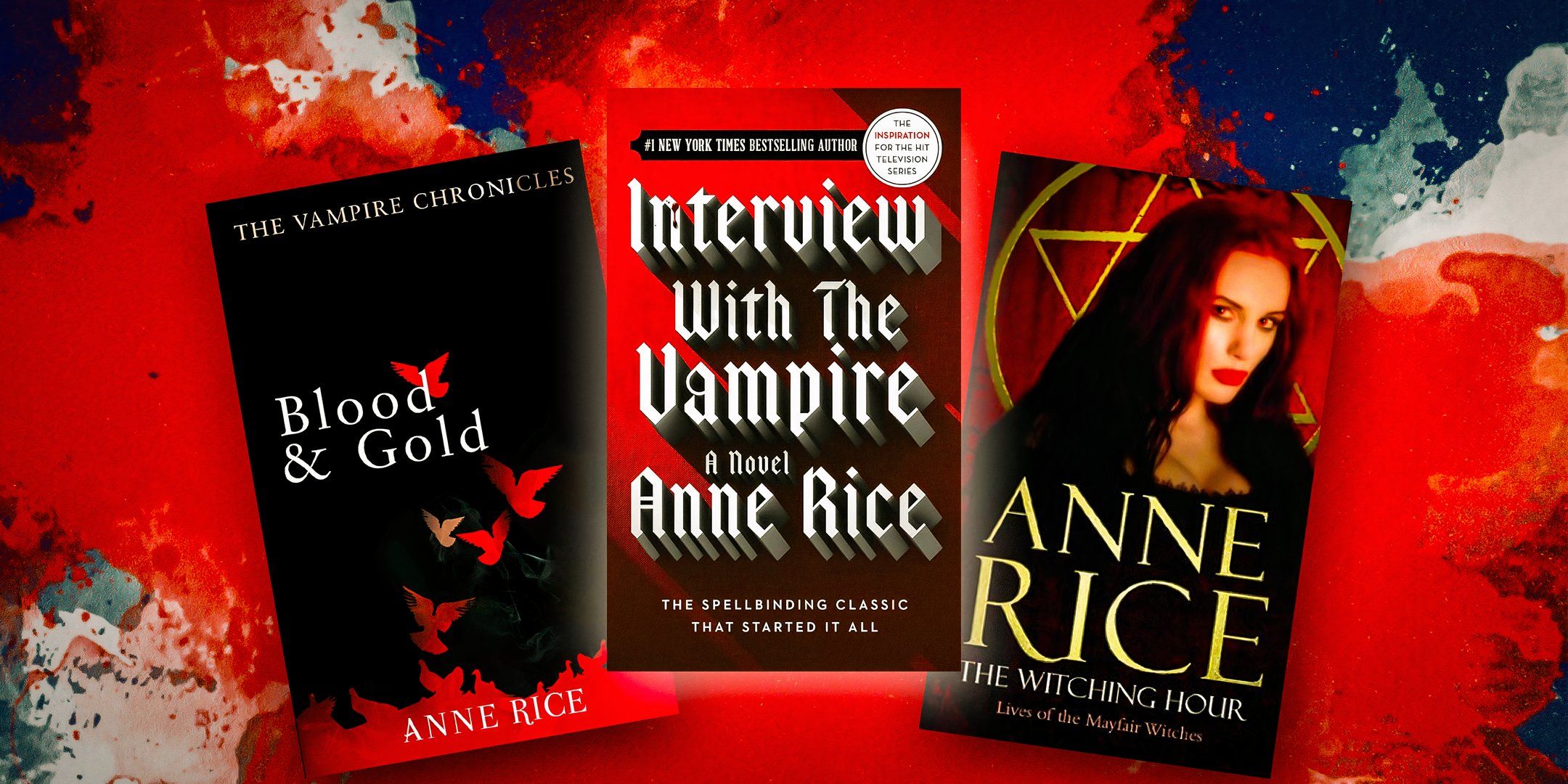 Imagens da capa do livro da Anne Rice Books.