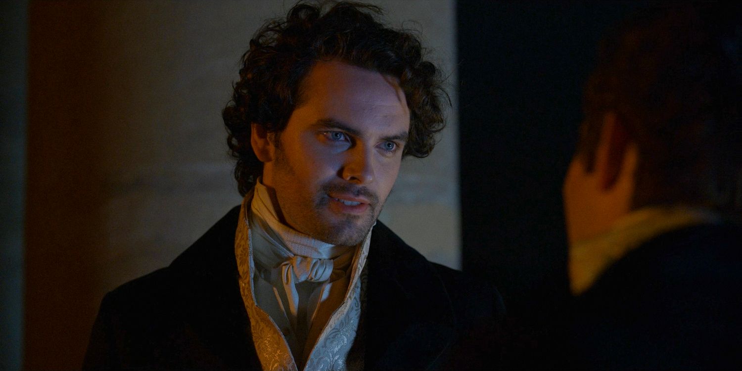 Paul (Lucas Aurelio) smirking at Benedict in Bridgerton season 3 episode 6