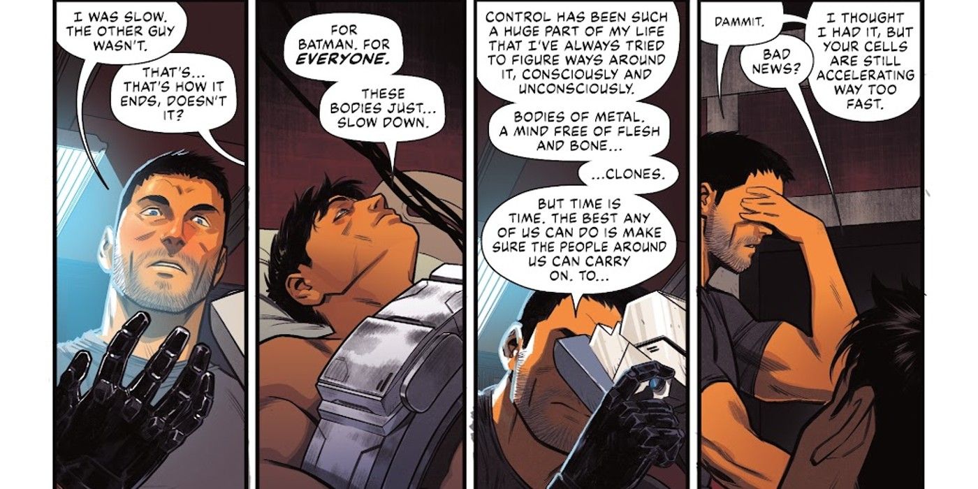 Bruce Wayne clone talks about slowing down and dying in Batman #149