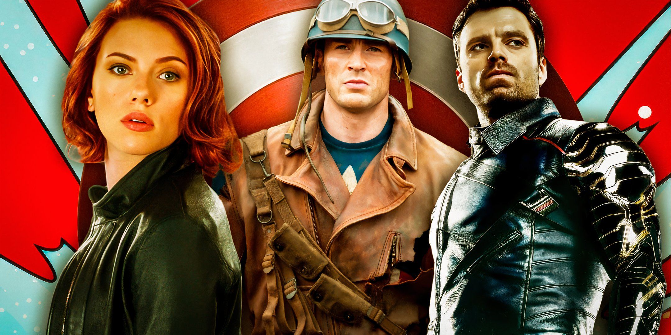 Bucky-Barnes, Steve-Rogers and Black-Widow from-The-MCU-Universe