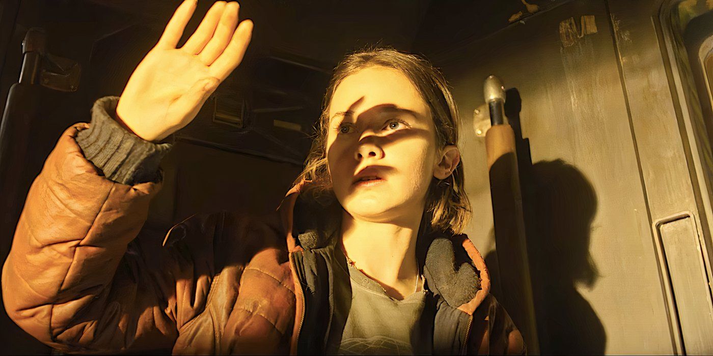 Rain, de Cailee Spaeny, protege o rosto com a mão no trailer de Alien Romulus