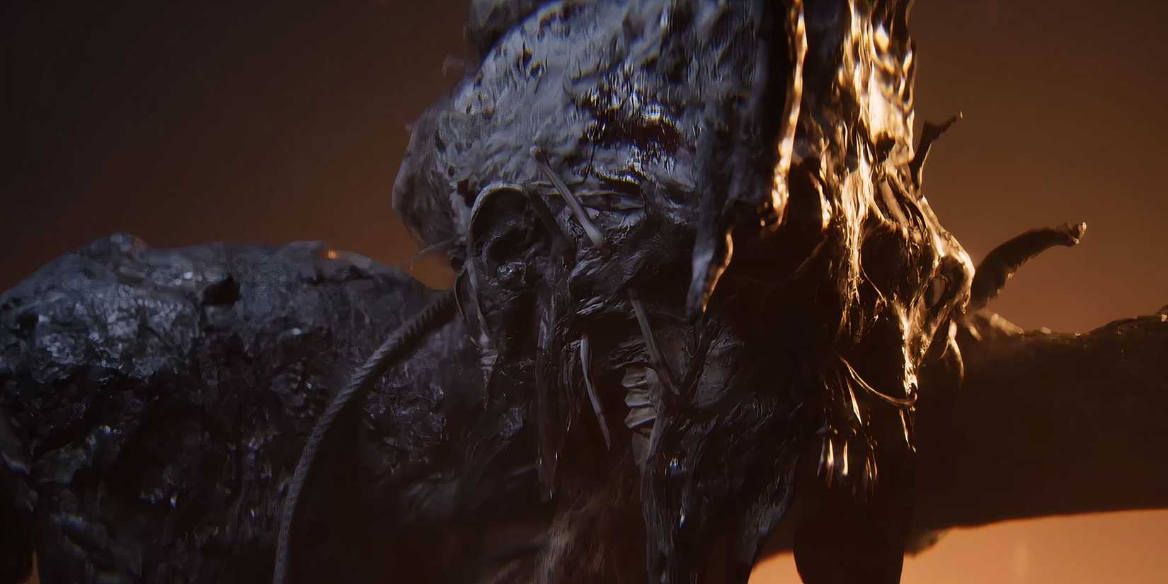 Draugr from hellblade 2 pointing at Senua. 