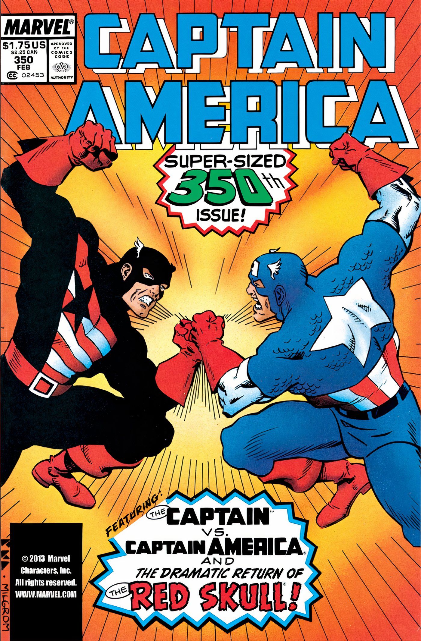 Capa do Capitão América #350