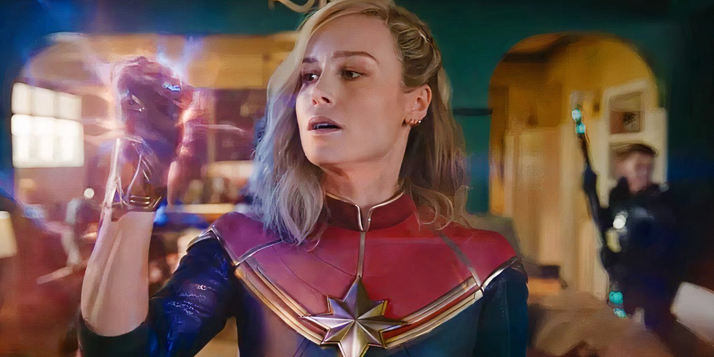 Captain Marvel using her powers in The Marvels
