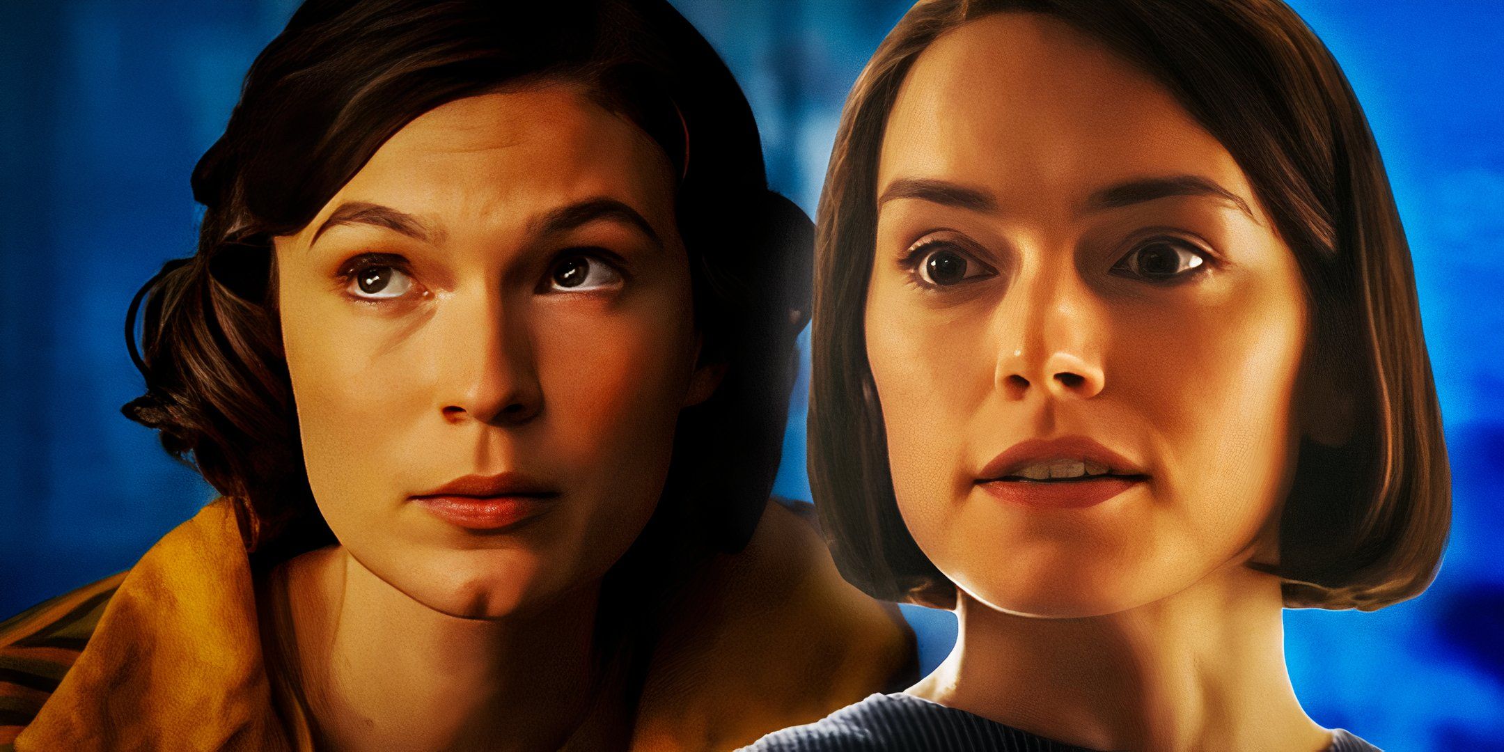 Tilda Cobham-Hervey and Daisy Ridley from Young Woman and the Sea