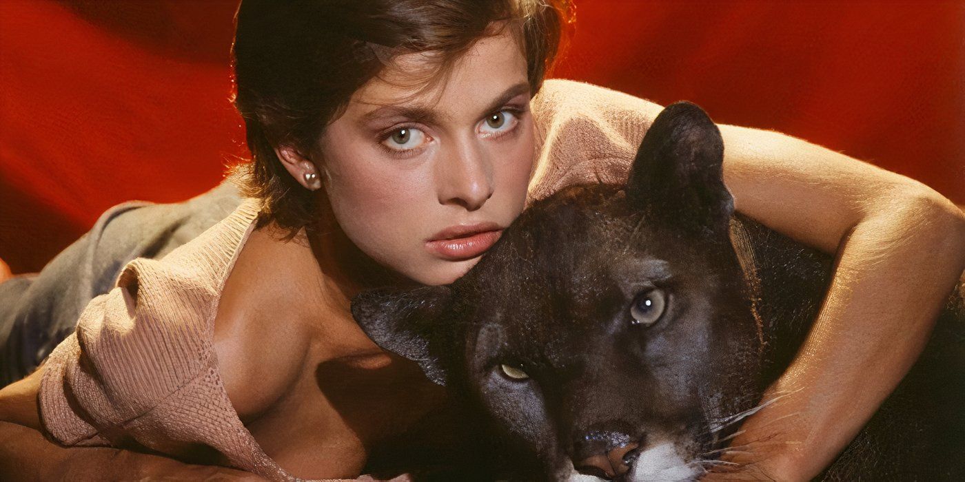 Nastassja Kinski como Irena Gallier em uma foto promocional de Cat People de Paul Schrader