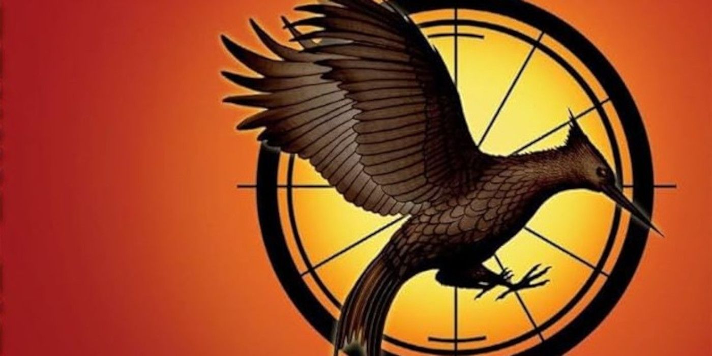 Cover of Catching Fire with a mockingjay and red background