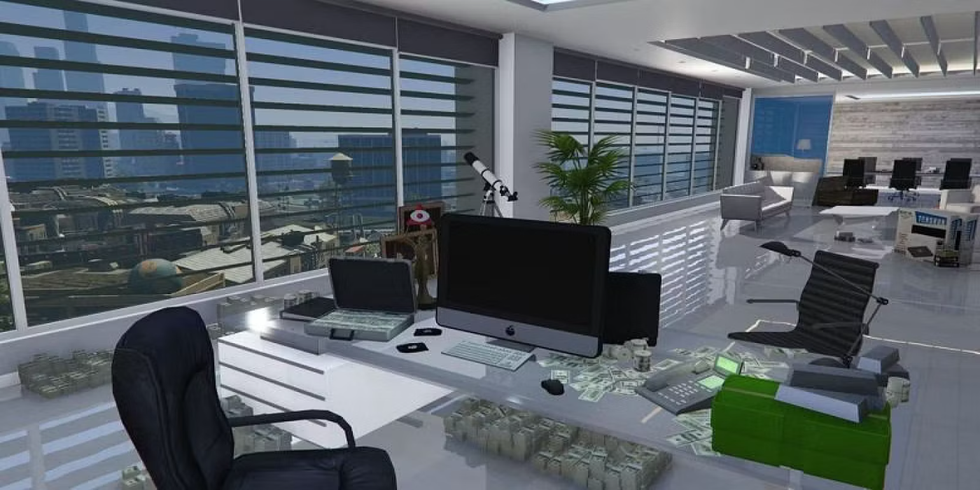 Espaço de escritório do CEO do GTA Online.