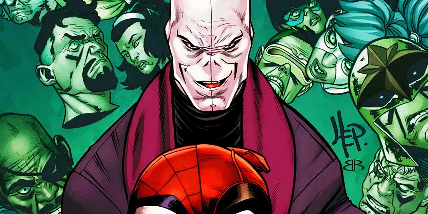 Chameleon with Spider-Man and Deadpool's masks in Marvel Comics