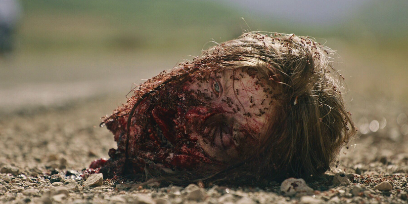 Charlie's Head on the ground in Hereditary