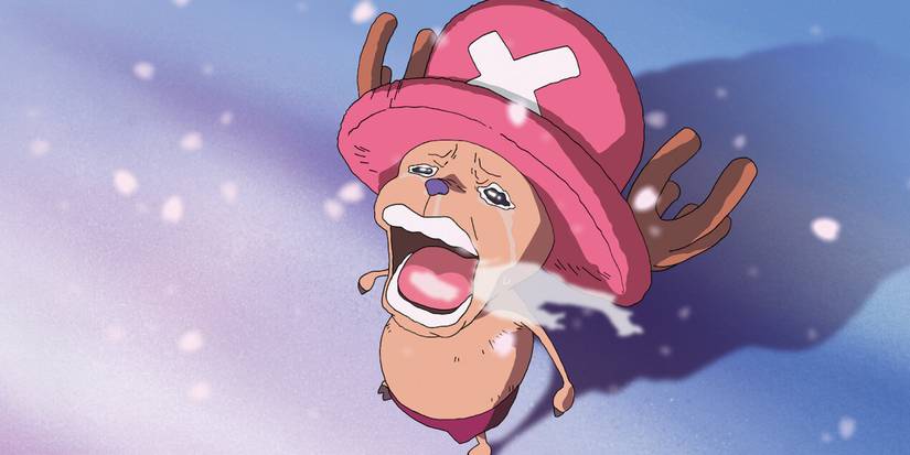 Chopper crying in One Piece