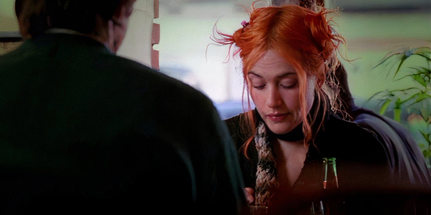 Clementine (Kate Winslet) eating dinner in Eternal Sunshine of the Spotless Mind