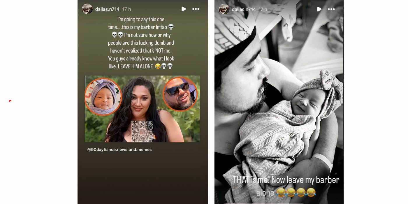 Dallas Nuez dalam 90 Day Fiance di Instagram dengan foto menggendong bayinya bersama Kalani Faagata