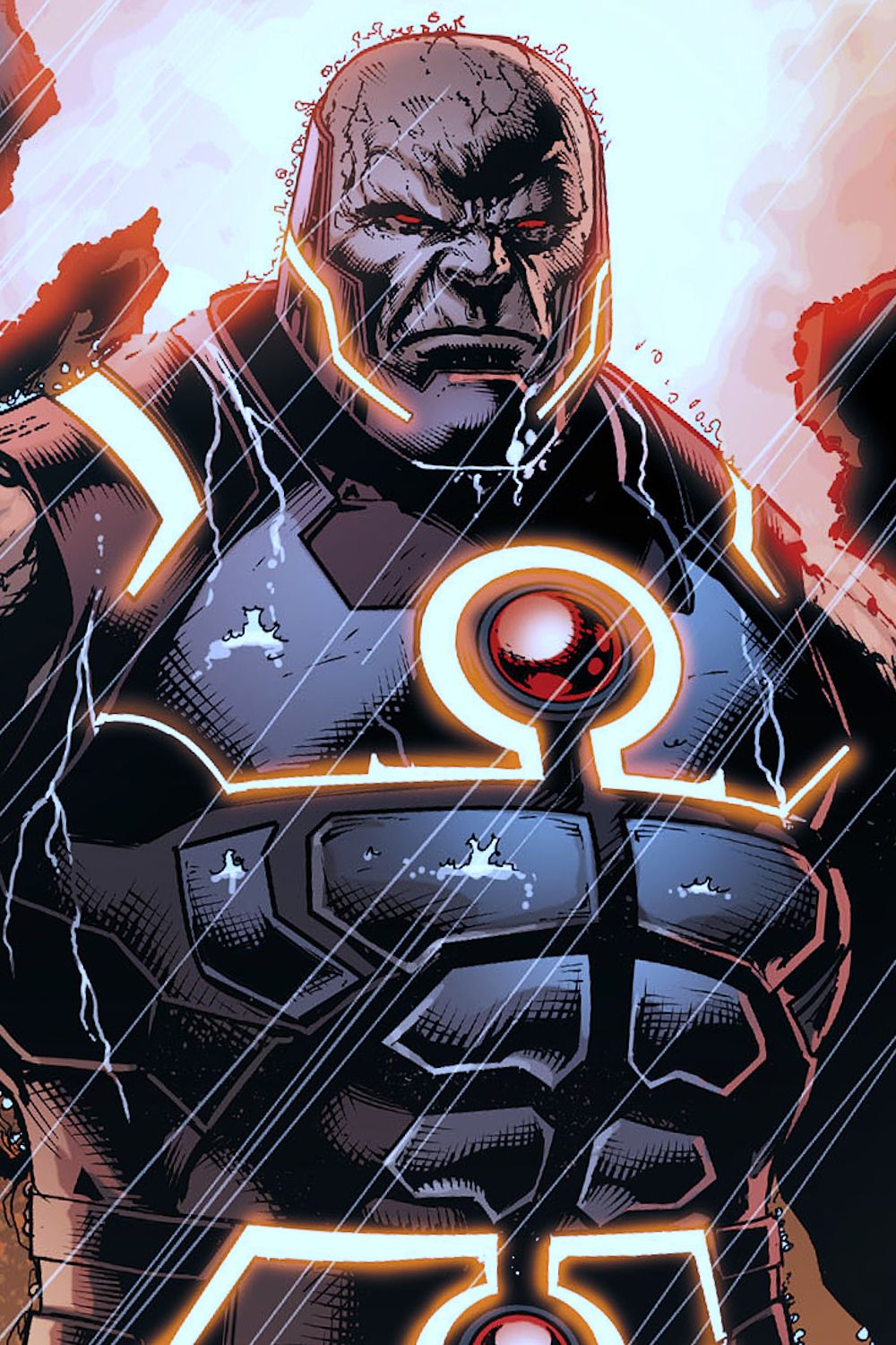 Darkseid na arte dos quadrinhos por Jason Fabok