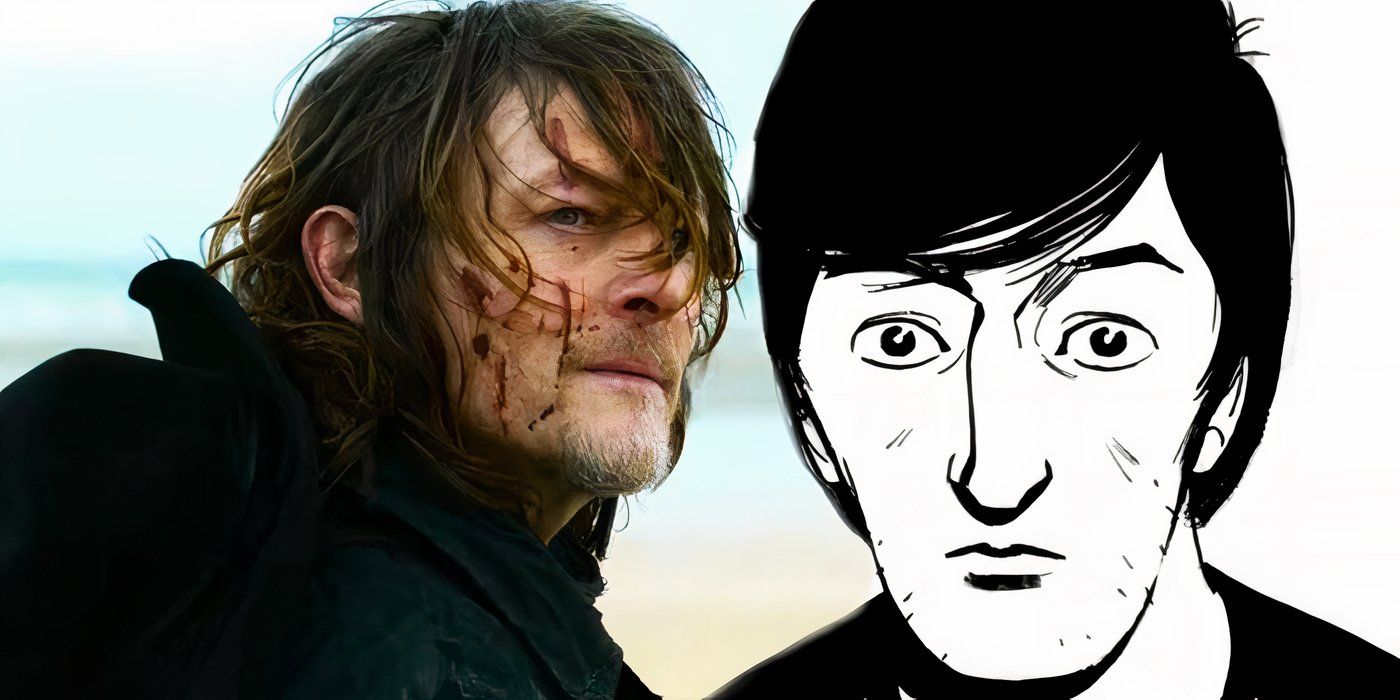 Daryl Dixon On The Beach In The Walking Dead Daryl Dixon next to Jeffrey Grimes in The Walking Dead The Alien