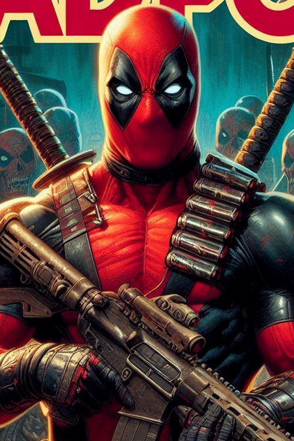 Deadpool na arte da capa dos quadrinhos